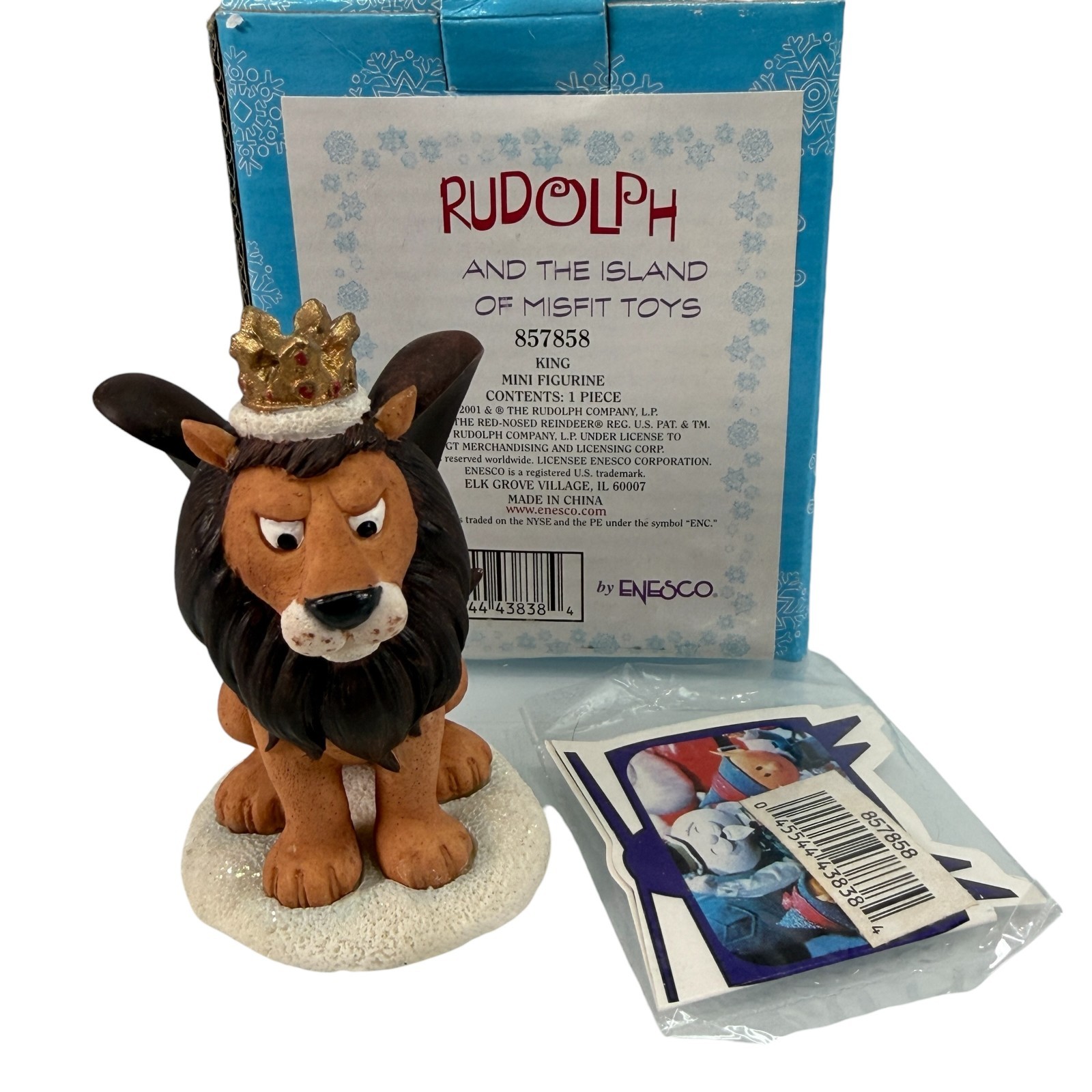 Enesco Rudolph Island Of The Misfit Toys King Mini Figure 857858 with Box