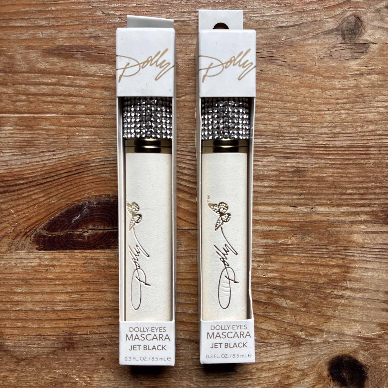 Lot Of 2 DOLLY PARTON Dolly Eyes Mascara Jet Black 0.3 Fl Oz/8.5ml Free Shipping