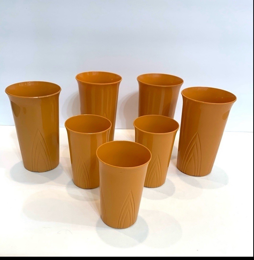 Set of 7 STANLEY HOME Products Vintage Retro Nesting Juice Tumbler Plastic