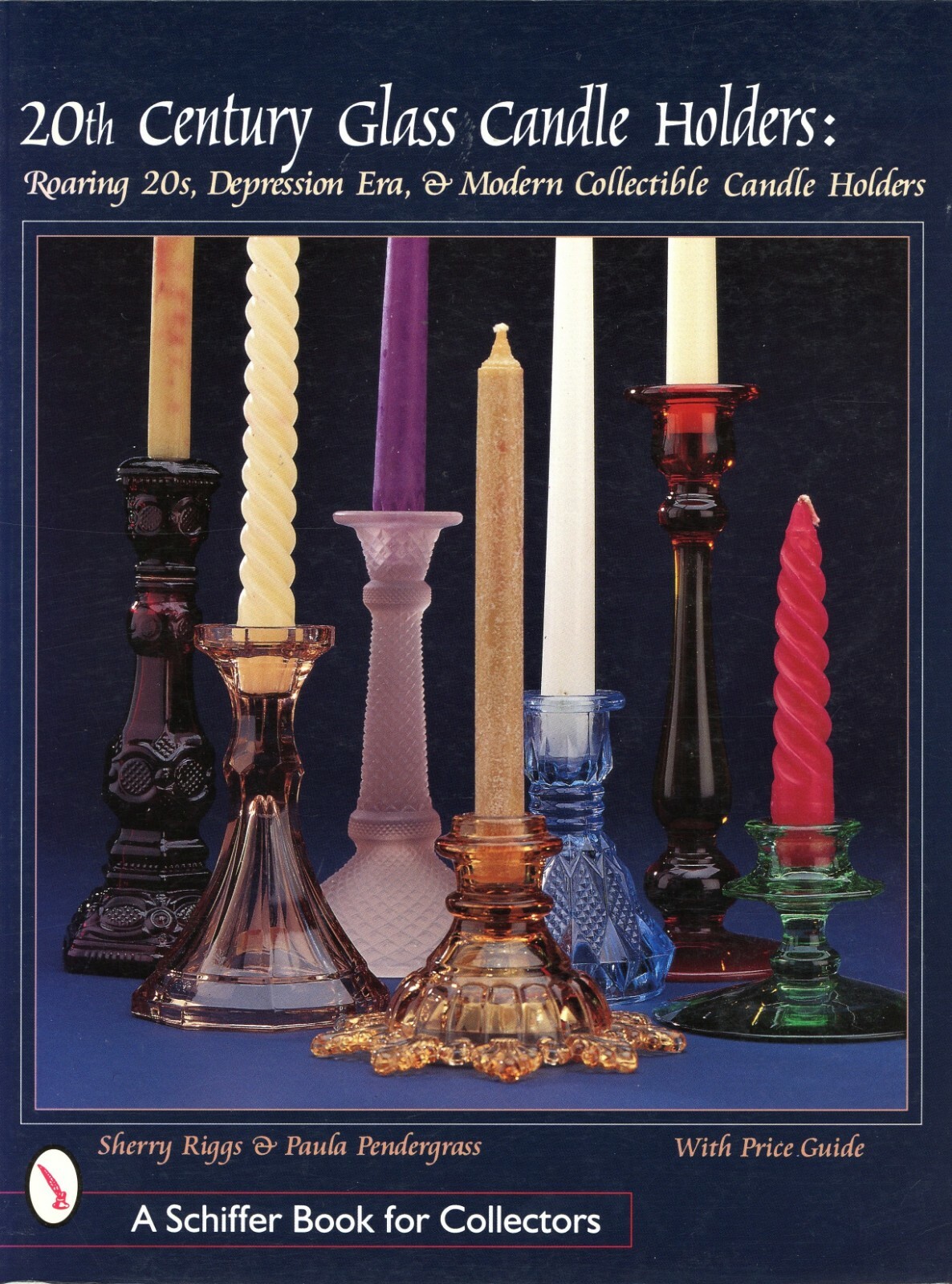 Antique Vintage 20th Century Glass Candlesticks Candle Holders / Book + Values