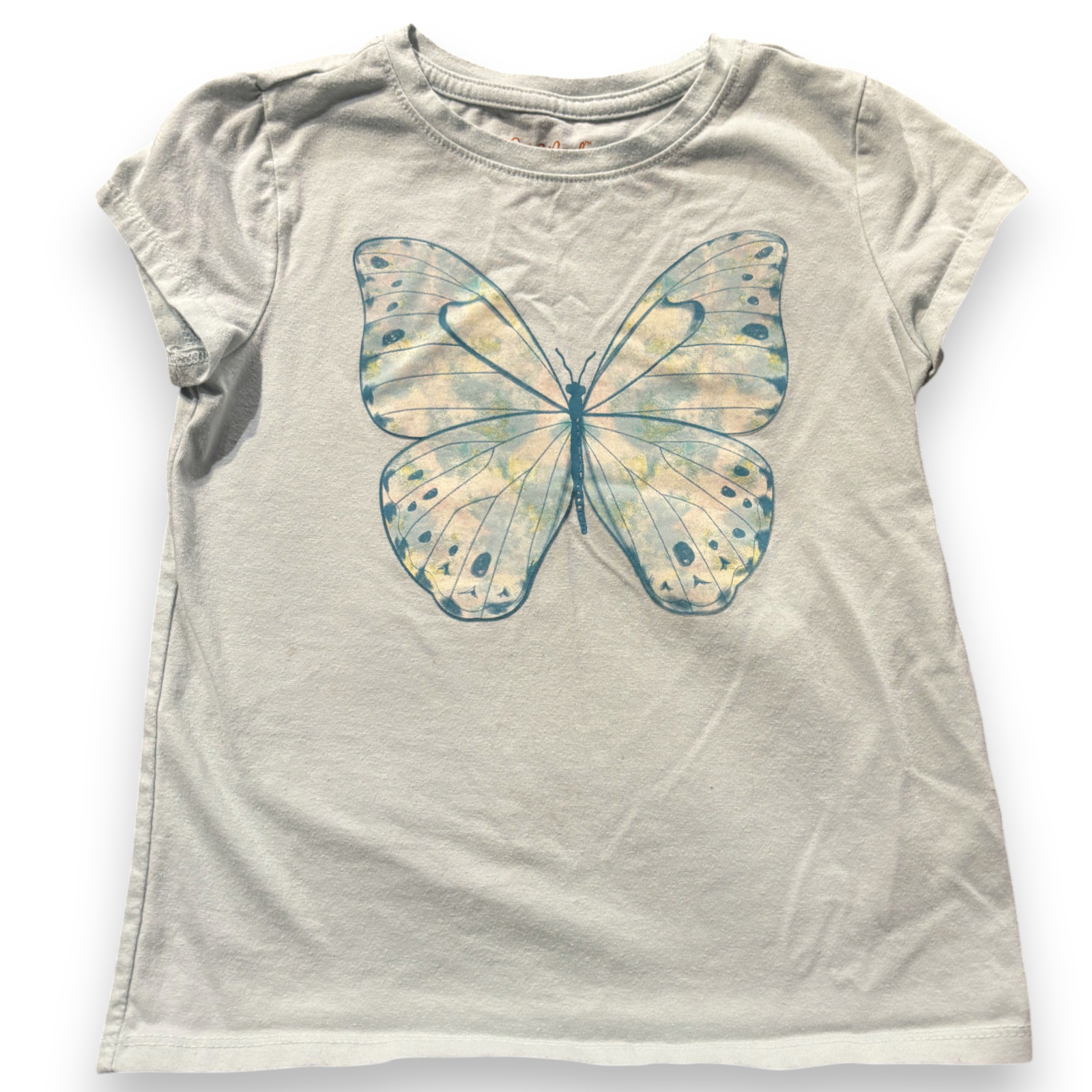 Cat & Jack Girls' Short Sleeve Graphic T-Shirt Butterfly XS 4-5