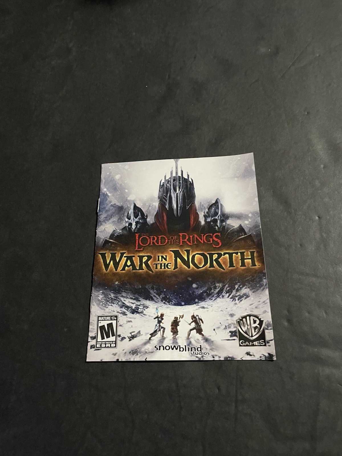 lord of the rings war in the north ps3 Manual only