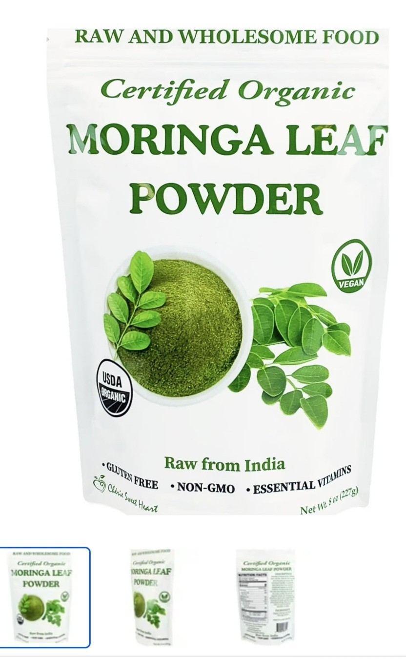 organic moringa leaf powder