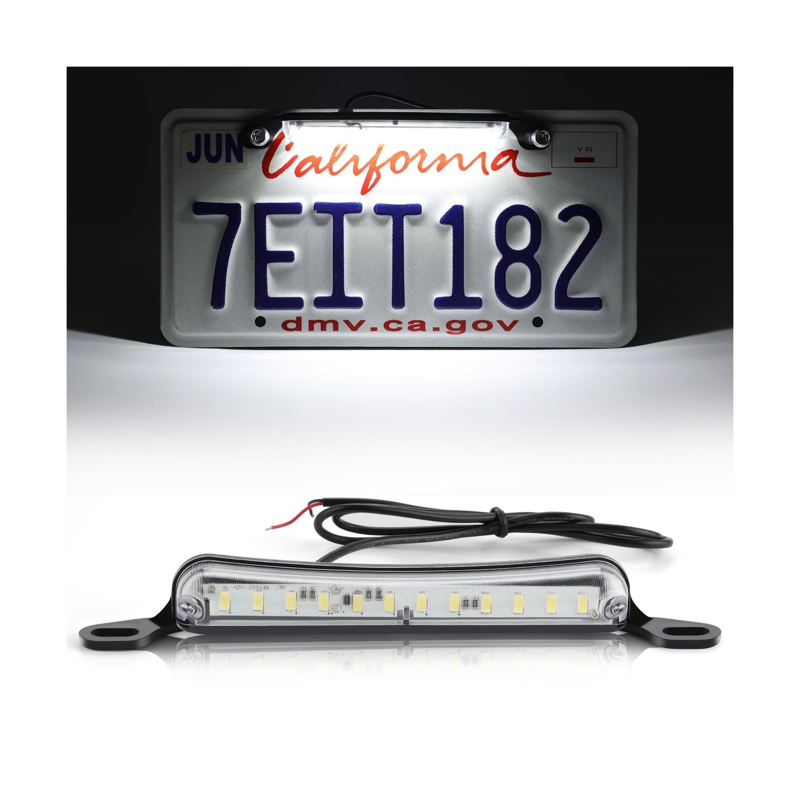 LivTee License Plate LED Light, Extremely Bright Assembly for Trailer UTV ATV...