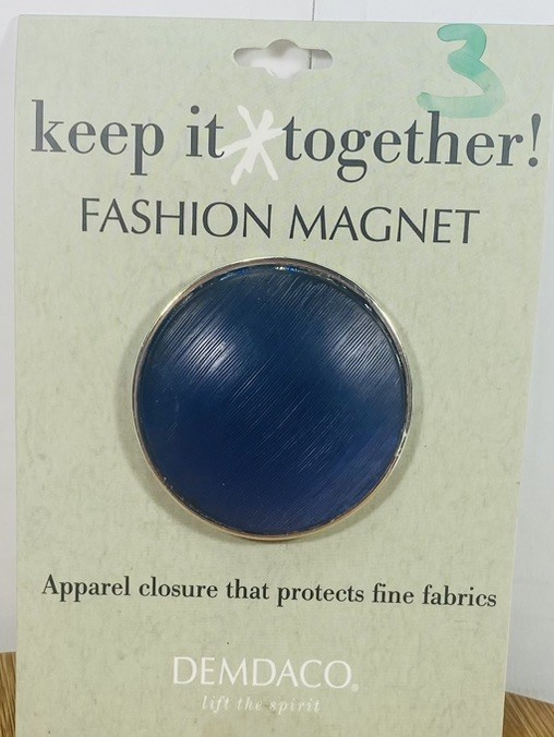 DEMDACO Mediterranean Blue/silver Fashion 2" Medallion Magnet