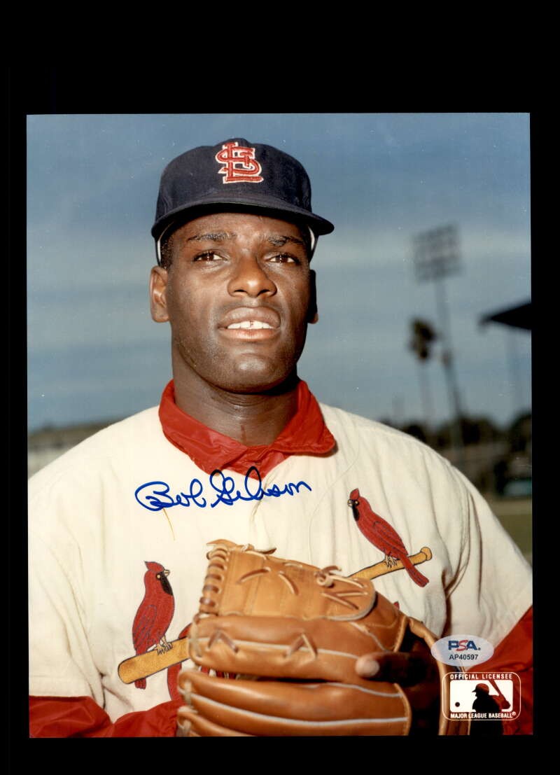 Bob Gibson PSA DNA Autograph 8x10 Photo Signed Cardinals