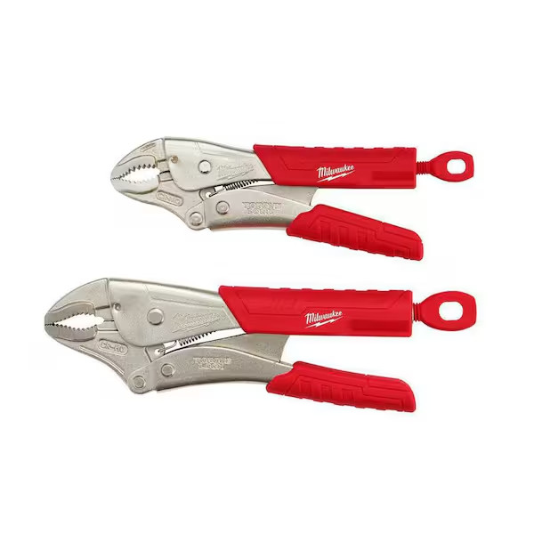 Milwaukee Torque Lock Curved Jaw Locking Pliers Vise Vice Grip Clamp 2-Pack Set