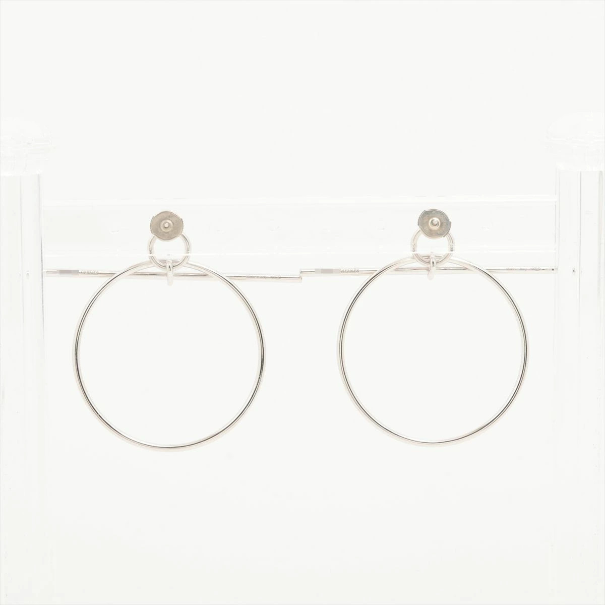 Used Hermes Loop 2018 Earrings (for both ears) 925 11.1g Silver