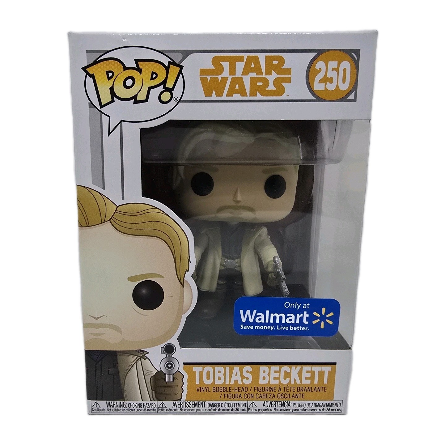 Funko Pop! Star Wars Tobias Beckett #250 Walmart Exclusive Vinyl Bobblehead