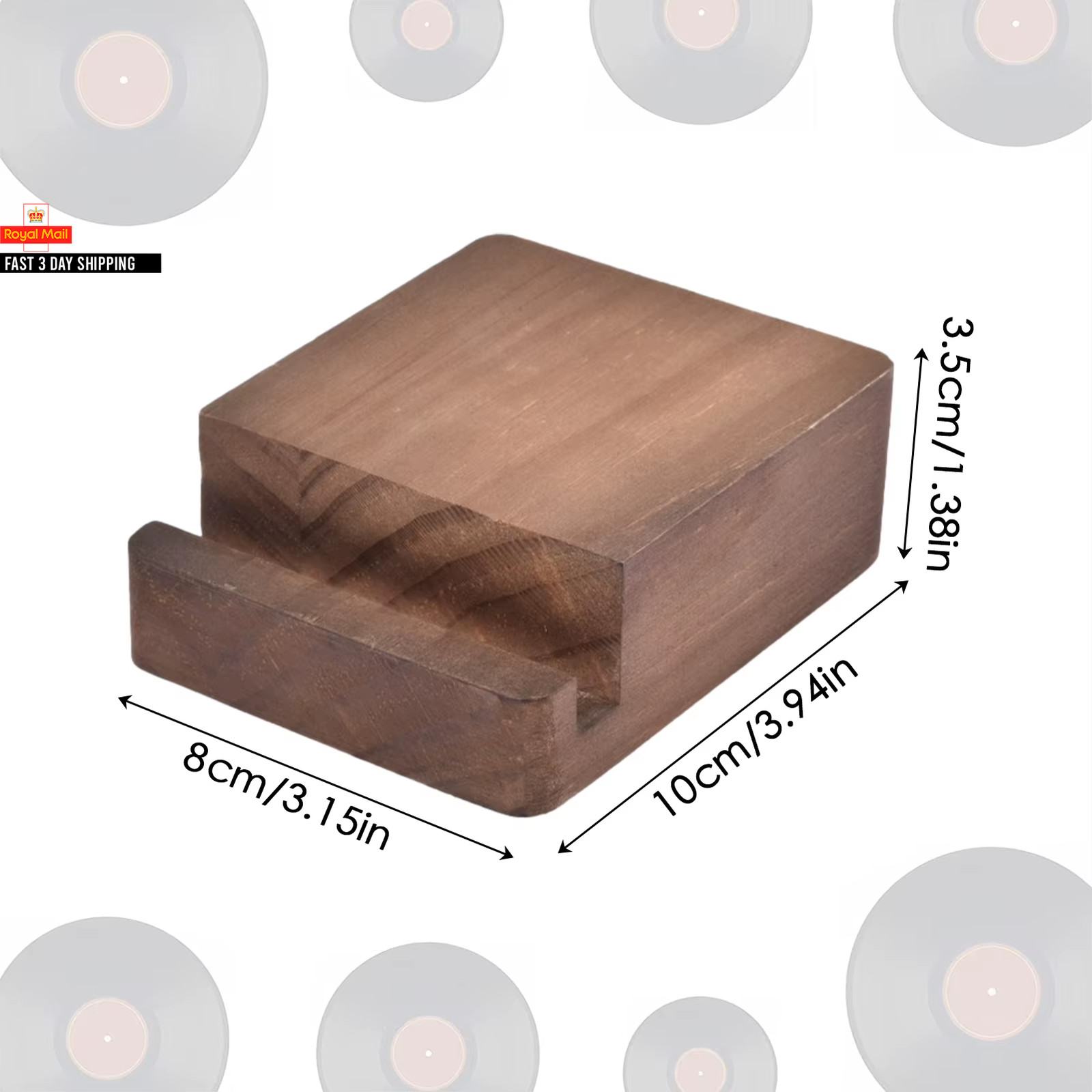 CD LP Record Stand Now Playing Wood Tabletop Holders Foralbums Minimalist Home D