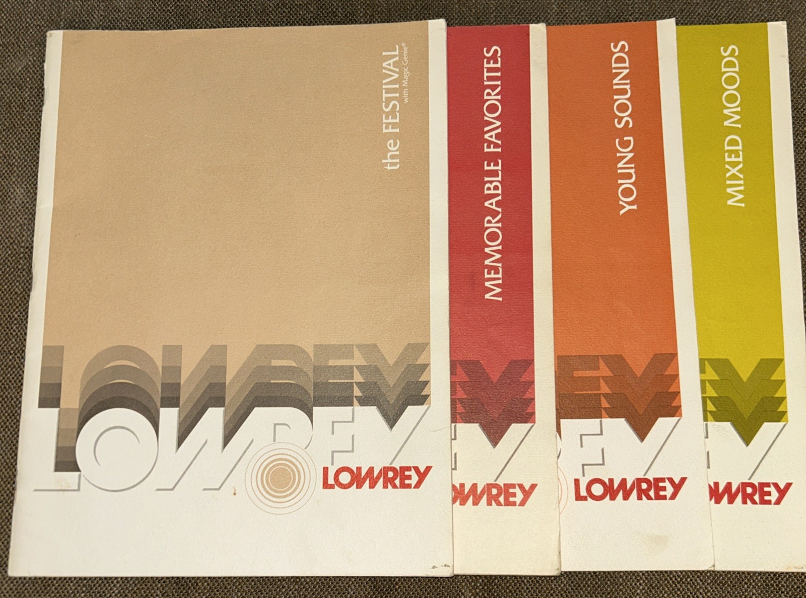 Lowrey Organ Sheet Music Lot Of 4