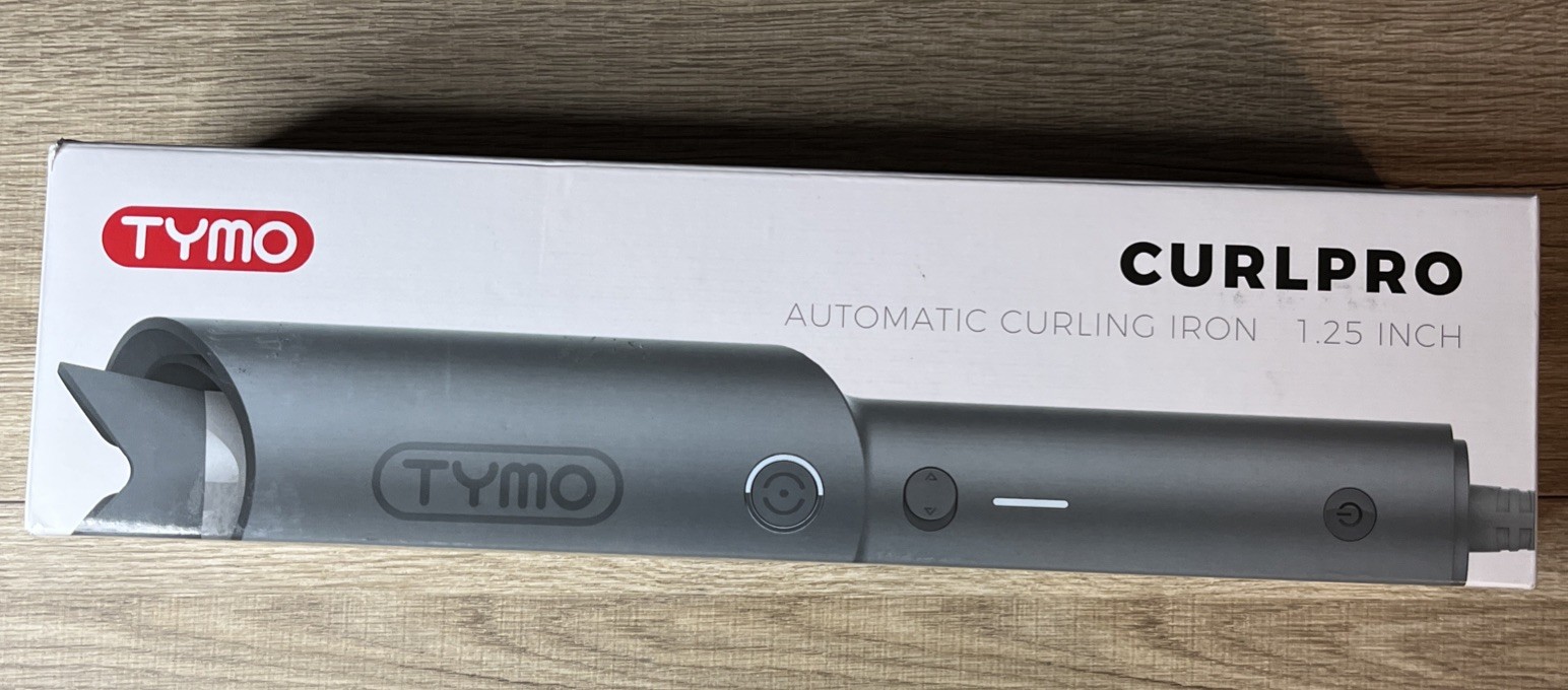 TYMO Curl Pro 1.25-inch Automatic Rotating Curling Iron Gray Open Box Tested