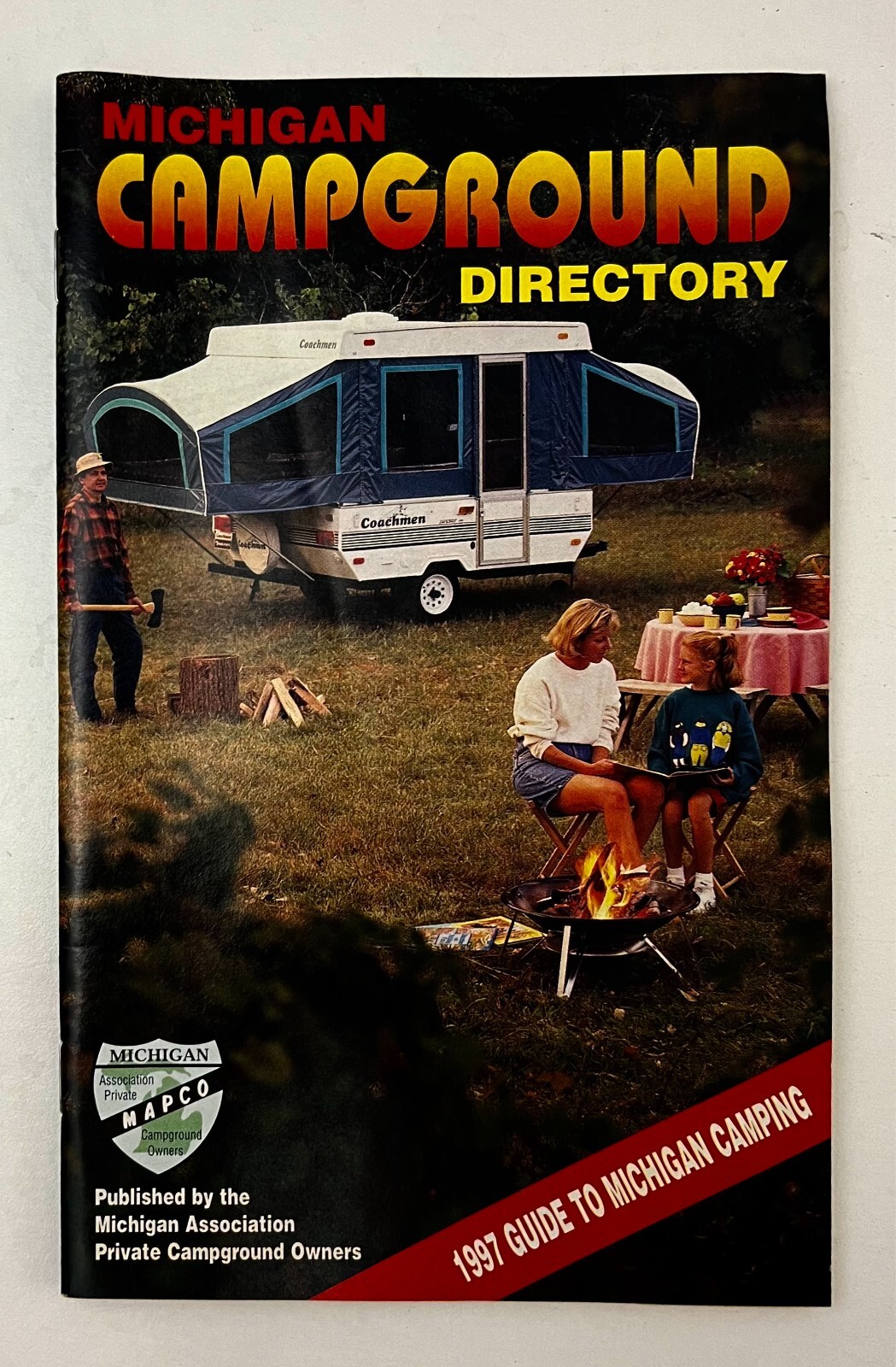 1997 Michigan Campground Directory Family Camping Grounds Vintage Travel Booklet