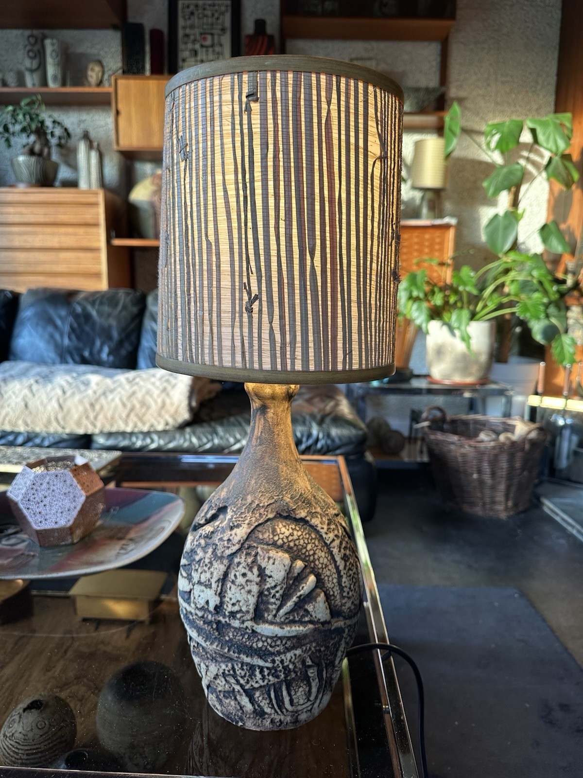 Rare Vintage 1960s Sculptural Medium Lamp Base By Peter Ellery - Tremaen Pottery