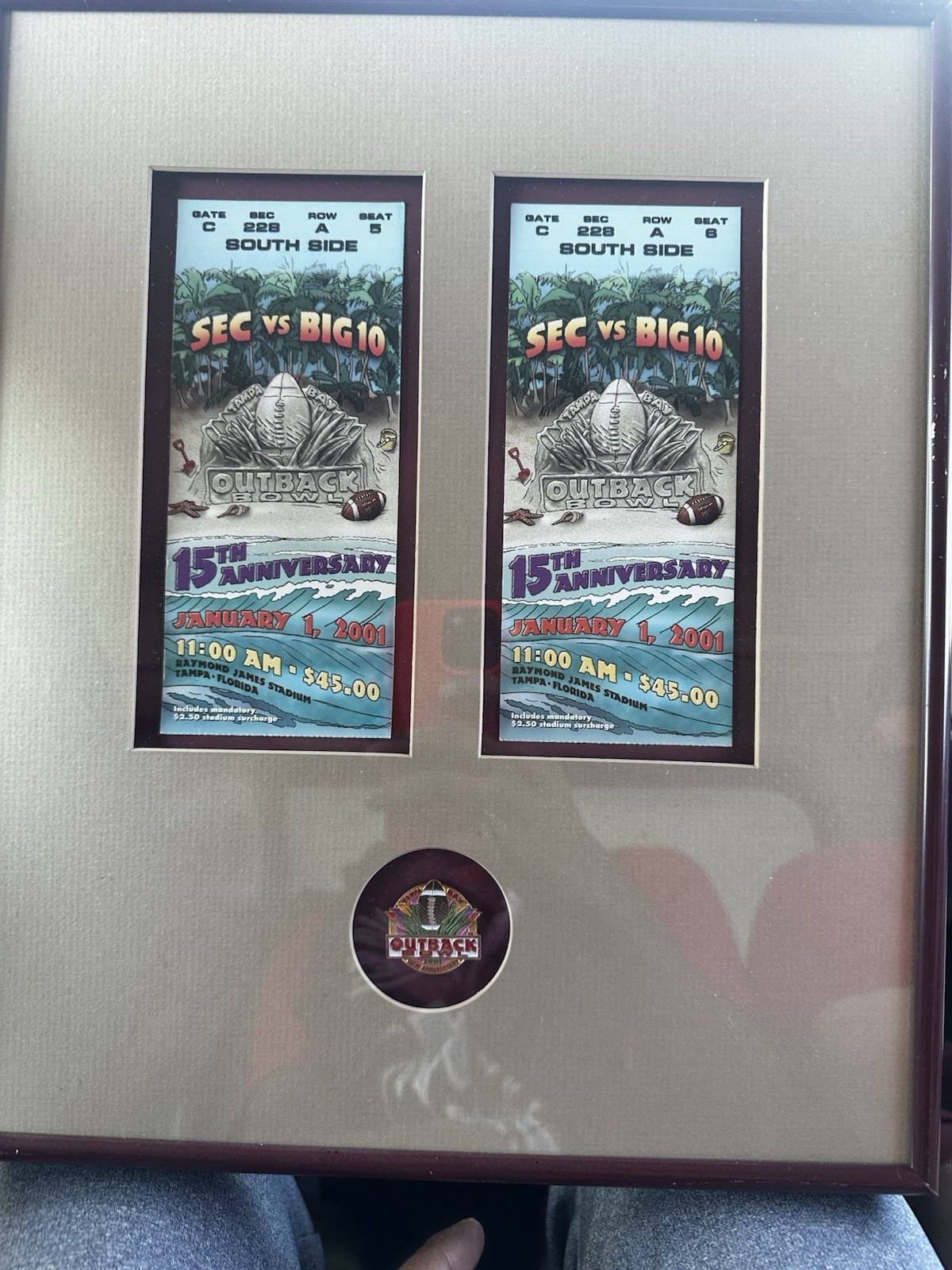2001 & 2002 Outback Bowl Tickets