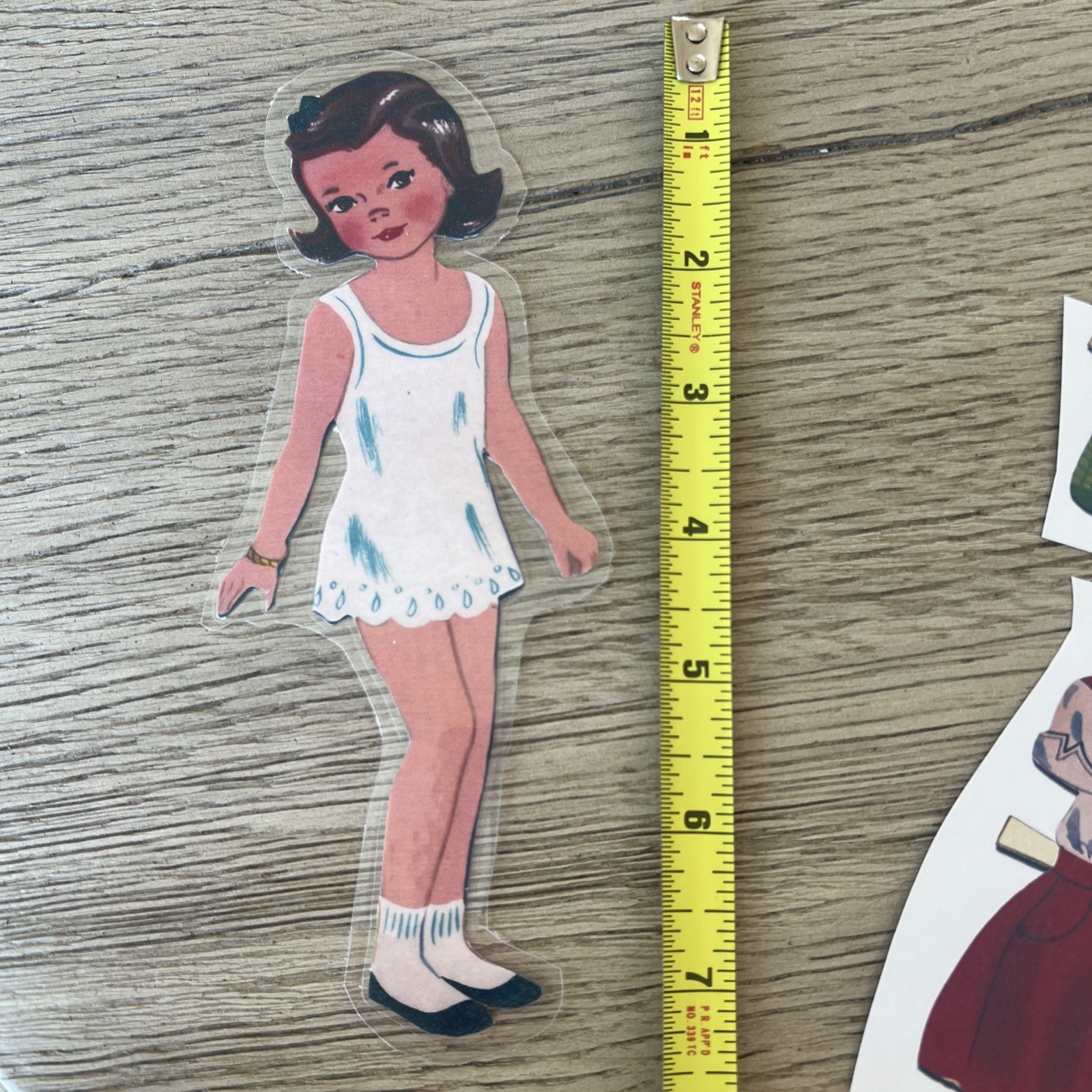 Vintage Paper Doll Reproduction/laminated Dollwith Clothes 