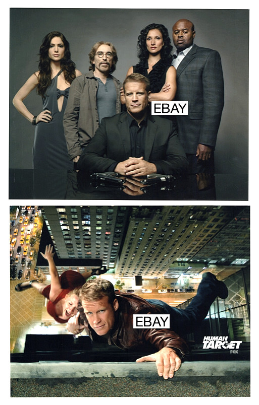 SALE: HUMAN TARGET  2010 DC COMICS TV PROMO PHOTOS #1 MARK VALLEY INDIRA VARMA