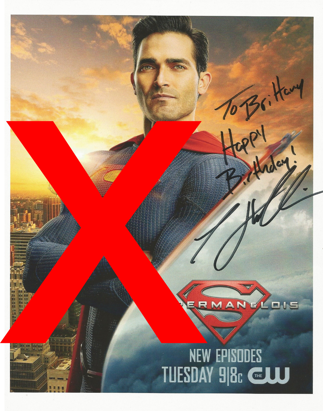 Superman & Lois ~ Tyler Hoechlin Autographed - 8x10 Photo RP