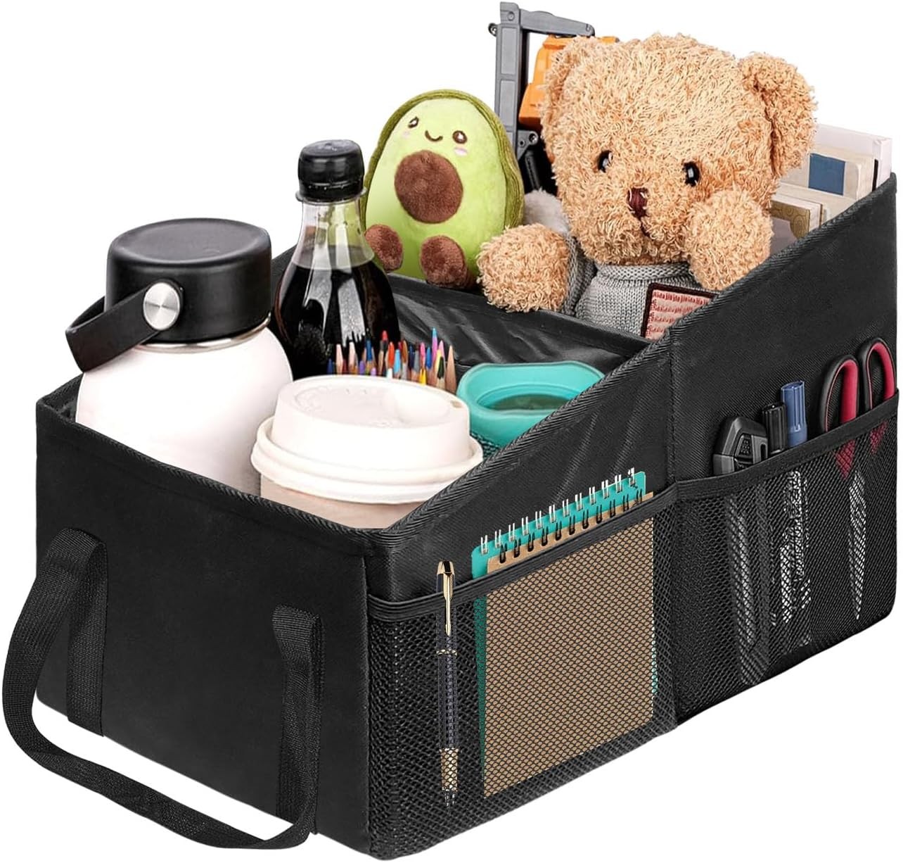 Car Organizer, Car Backseat Organizer for kids, Car Organizer with Divide, Handl