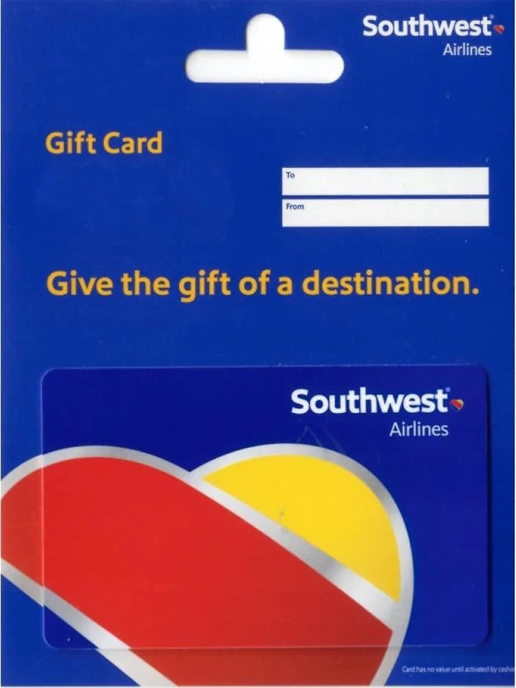 Southwest Airlines $25 Physical Gift Card ( Free Shipping )