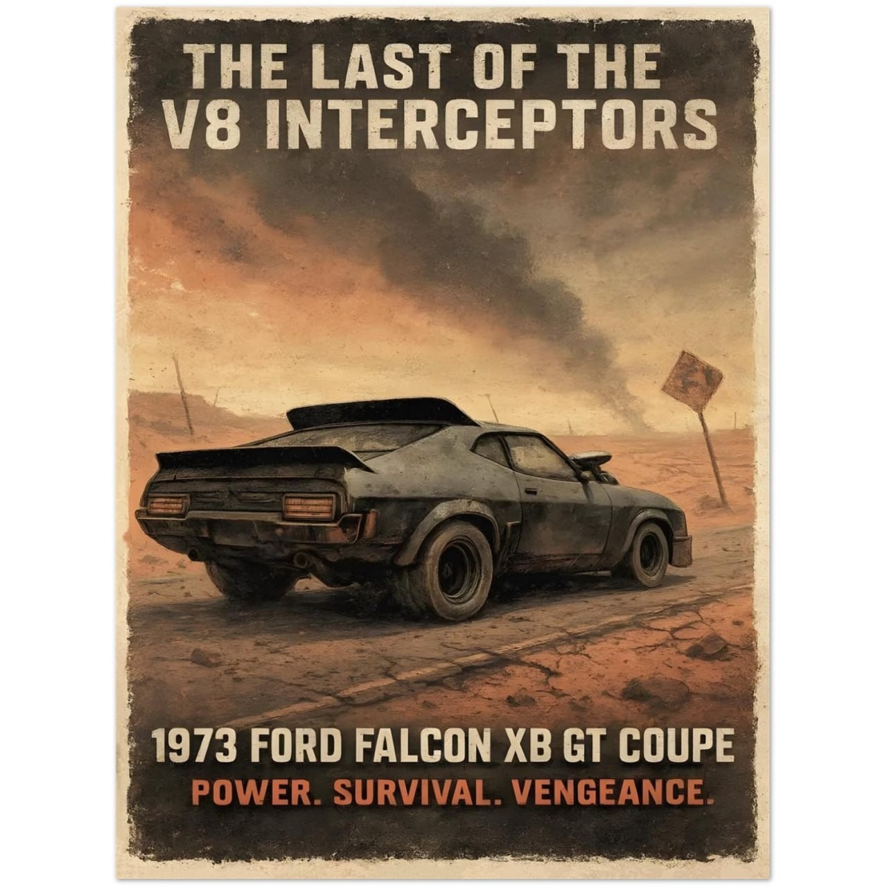1973 Ford Falcon XB GT Coupe Last Of The V8 Interceptors Poster