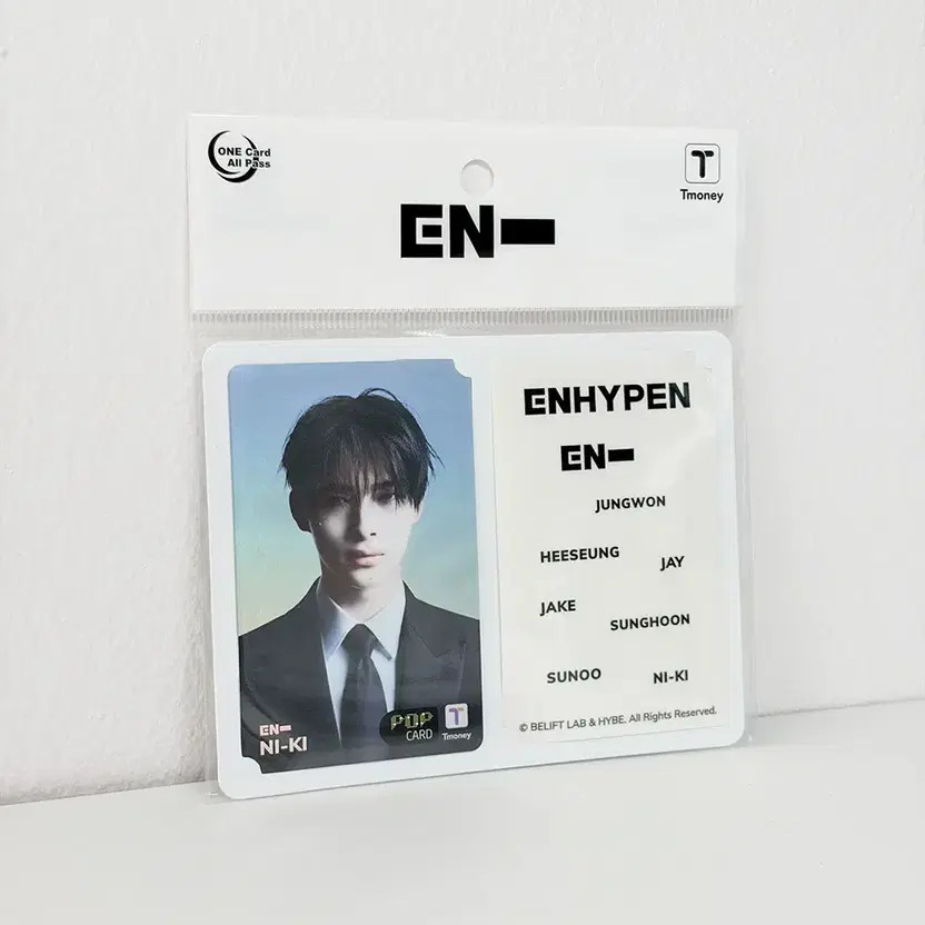 Unopened ENHYPEN Niki T-money Transit Card, 2pcs