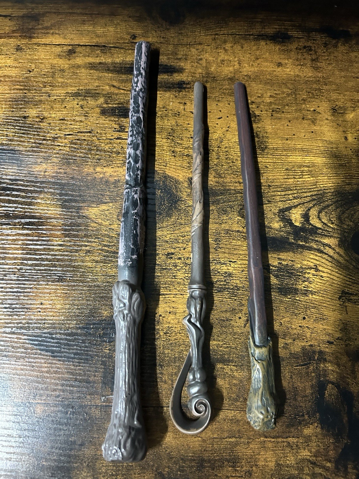 Harry Potter Wand Lot of 3 Rubies Costume Props Voldemort Bellatrix Death Eater