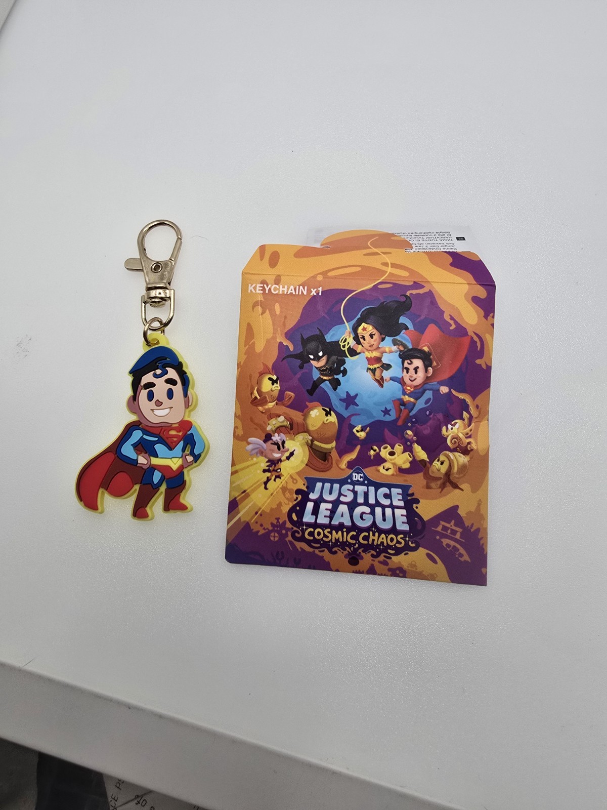 Justice League Superman Keychain Gold
