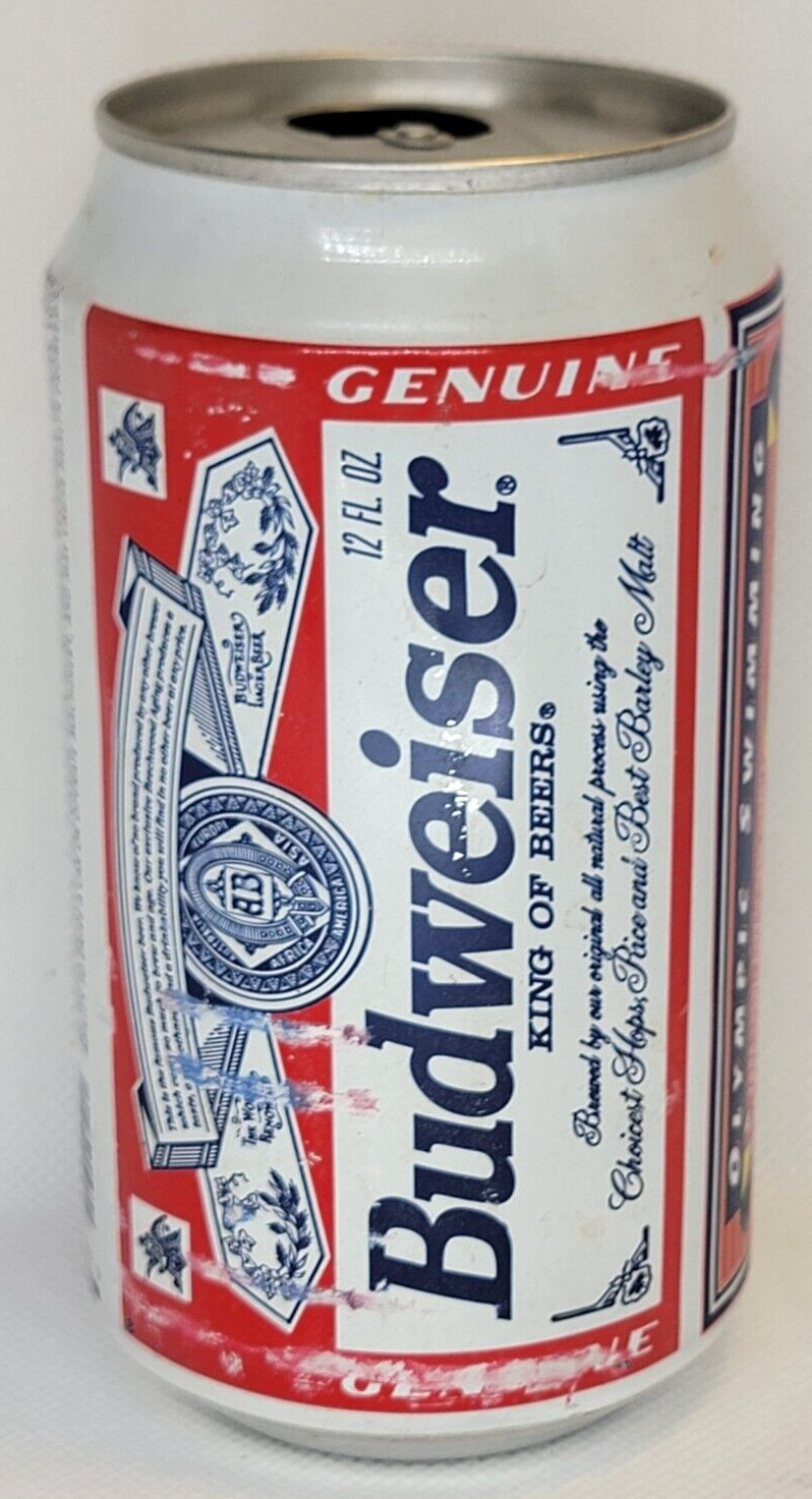 Budweiser Swimming/Anhieser-Busch ~ Aluminum 12oz. Beer Can ~ Empty ~ USA
