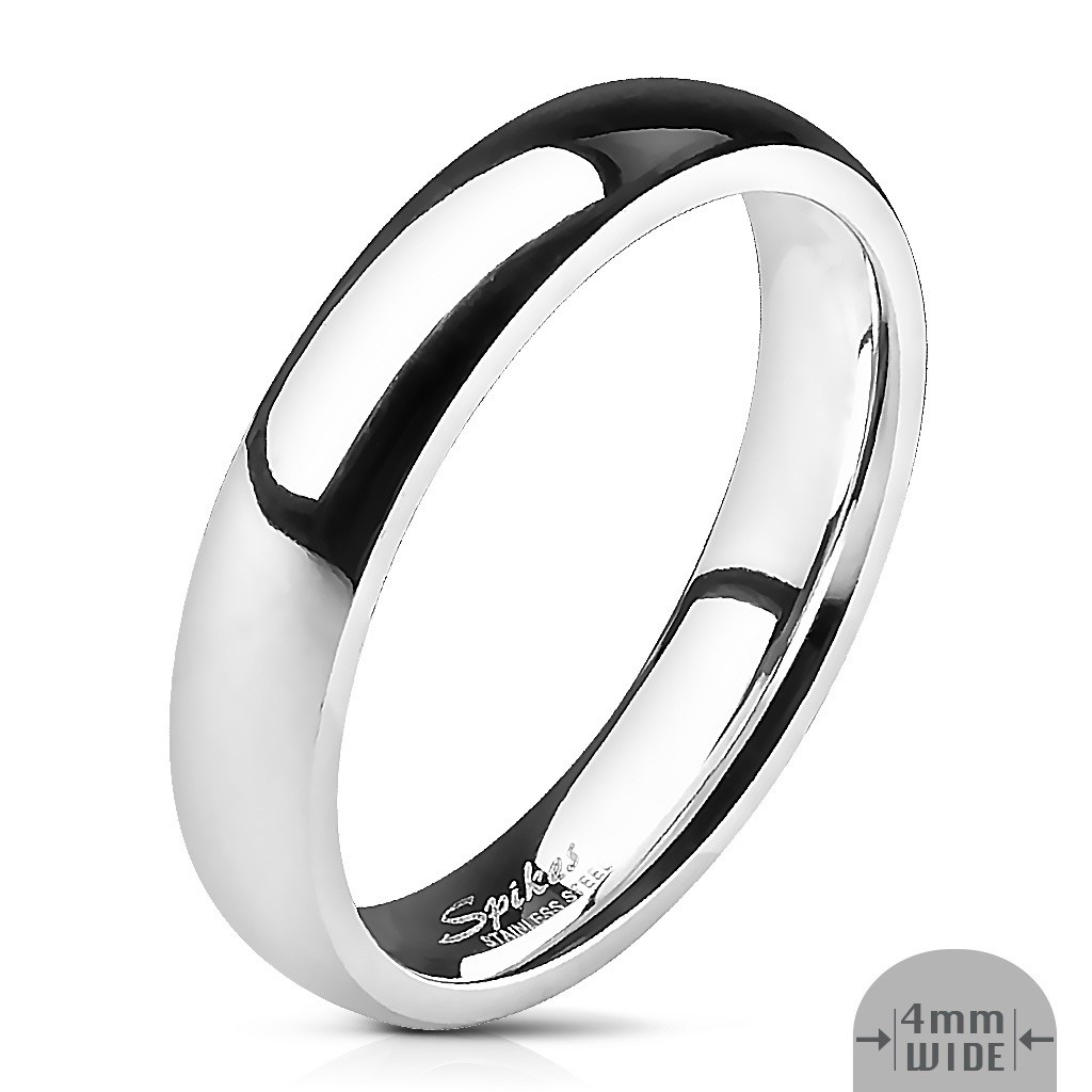 316L Stainless Steel Wedding Band Ring Comfort Fit Mens Womens Silver Size  11