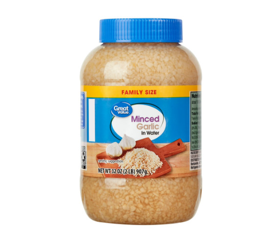 Great Value Minced Garlic in Water, 32 oz