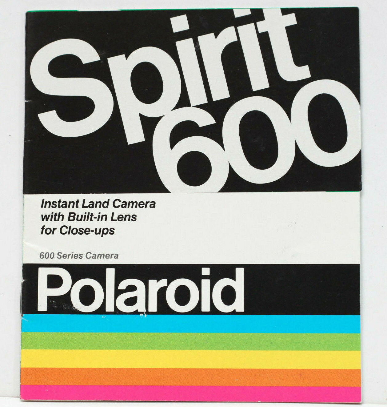 Polaroid Spirit 600 Camera Manual Guide Instructions English 1980s