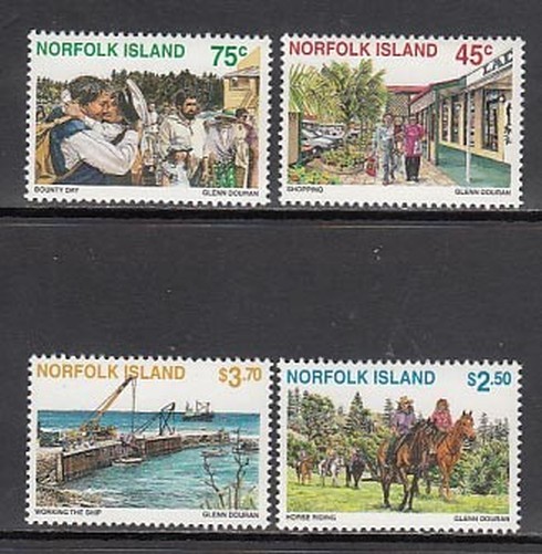 Norfolk - Mail Yvert 605/8 ** MNH Tourism