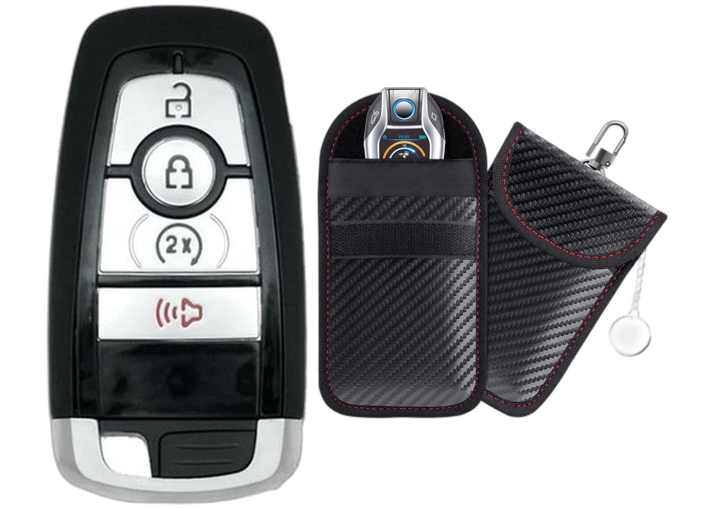 Smart Replacement Key Fob 2023 Ford Bronco FCC: M3N-A2C931426 MPN: w/Case