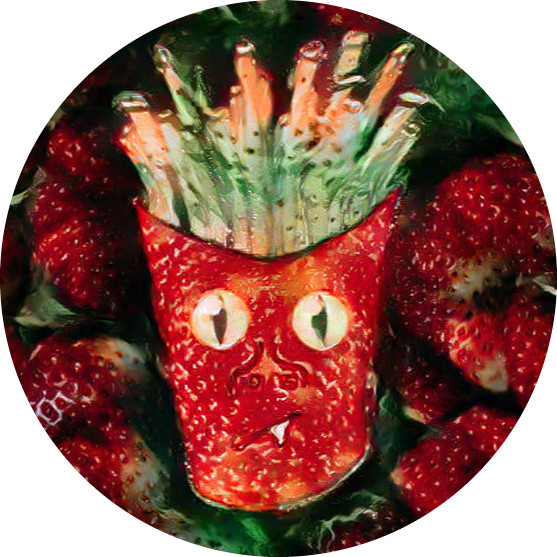 NFT - Strawberry French Fries - Affordable - Good Fun Art - Authentic - Crypto