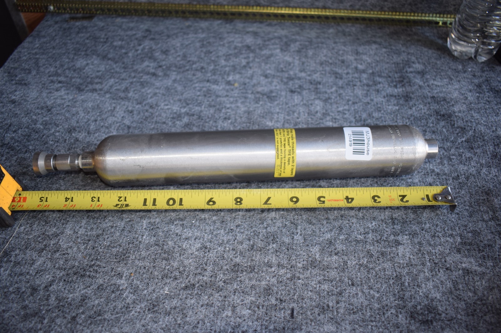 SWAGELOK DOT-3E 1800 | Sample Cylinders Double Ended SS #2214919-R1*B30