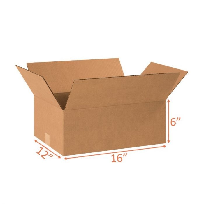 16x12x6 Shipping and Packing Box - (3 Pack)