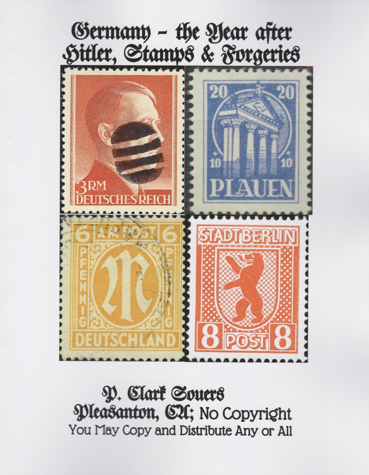 GERMANY - the YEAR after HITLER, STAMPS & FORGERIES, 1945 Locals, Fakes