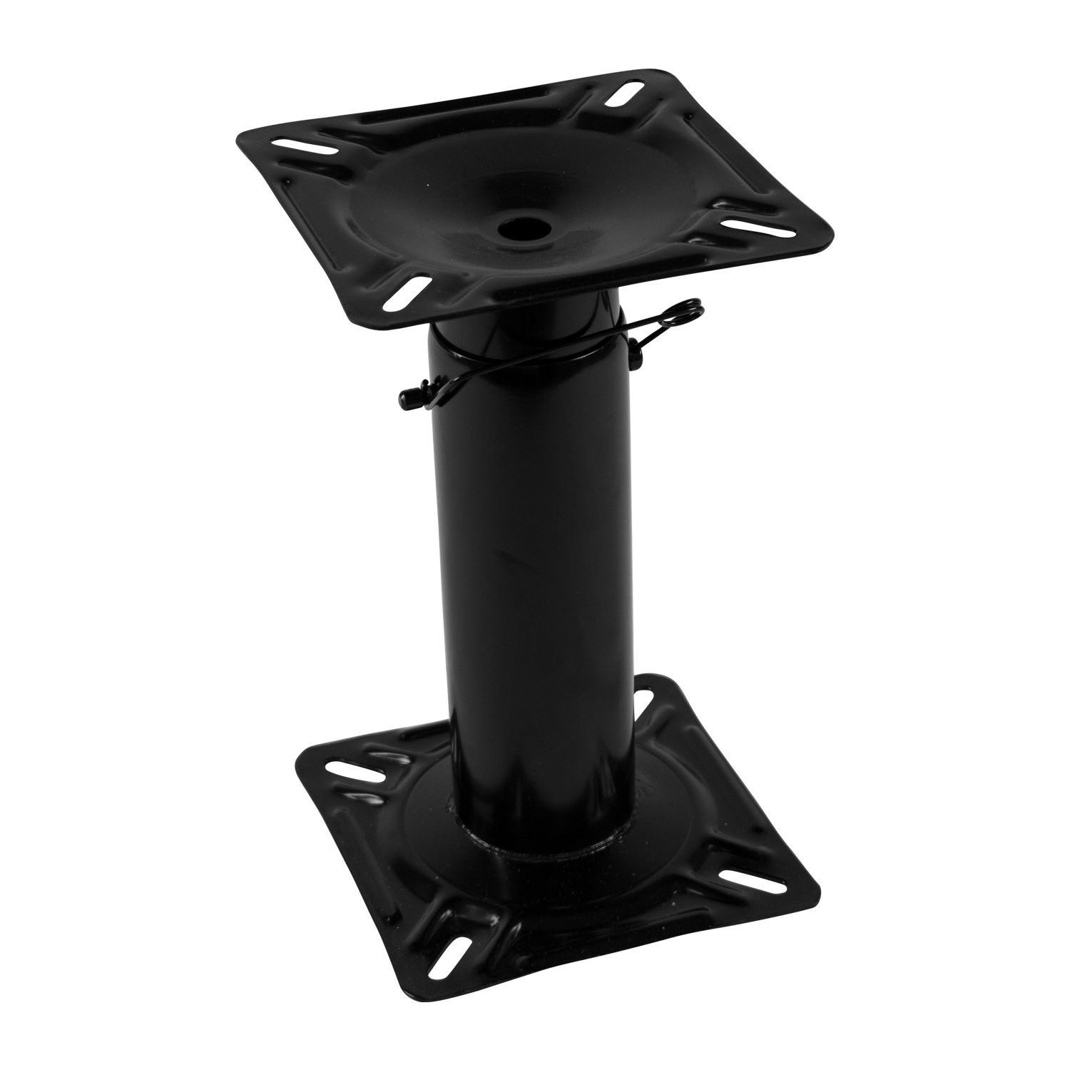 Wise 8WD1255 Adjustable Boat Seat Pedestal 12"-18" Black Steel Powder Coated