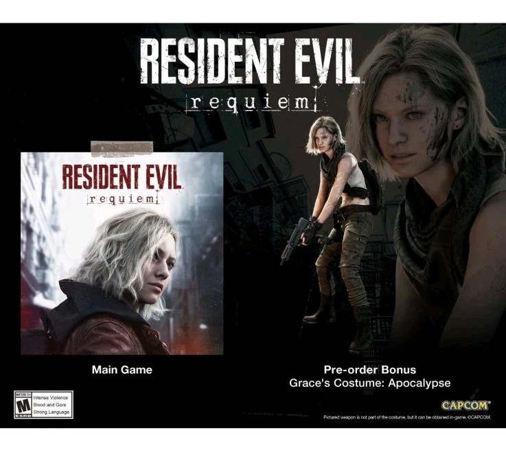 Resident Evil Requiem Grace Apocalypse Costume DLC CODE ONLY NINTENDO SWITCH 2