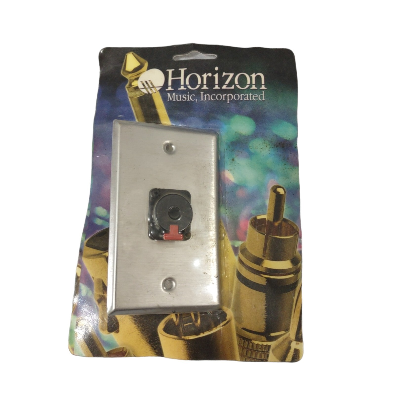 Horizon Music inc. HSP1NJ3FP Wall Plate (with 1 Female Locking 1/4" Jack)