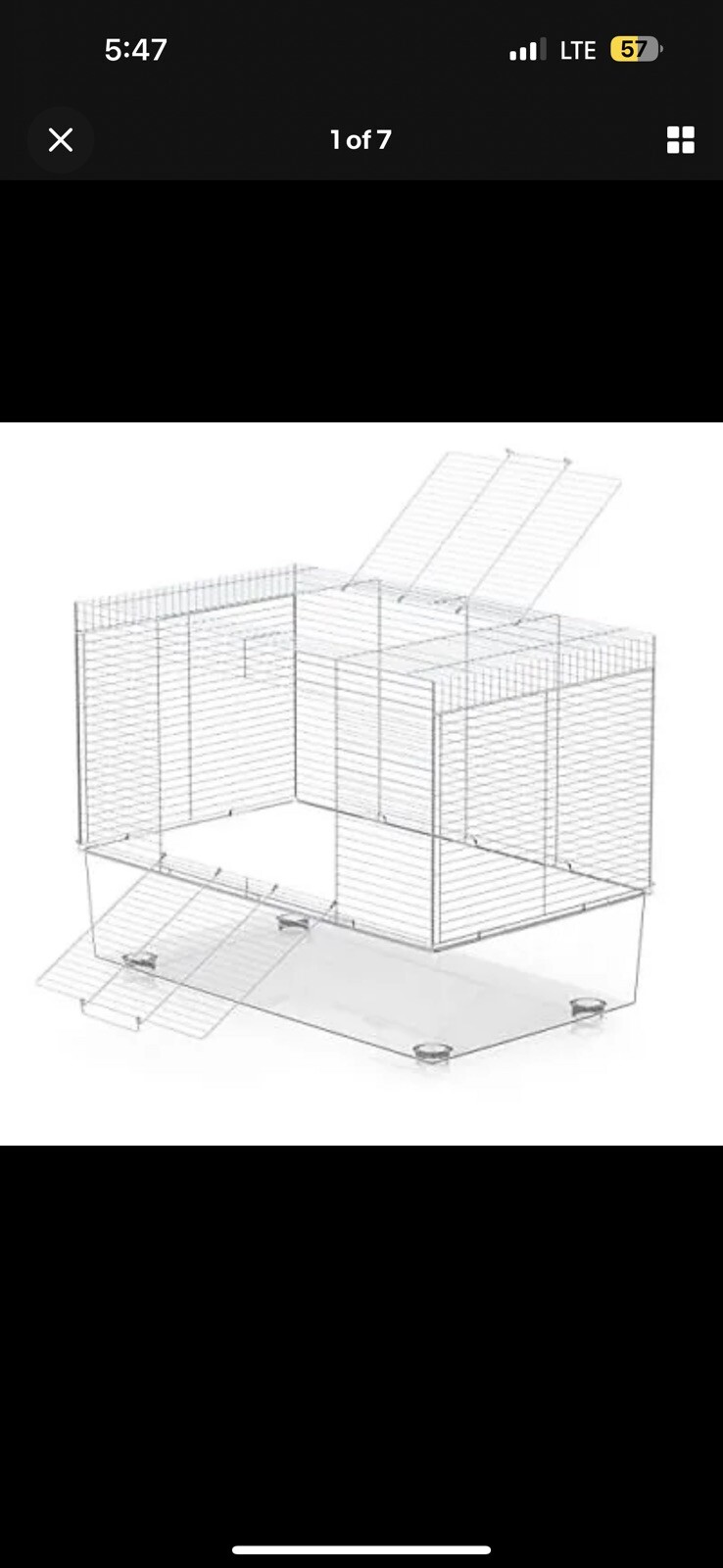 Hamster Cages with Dual Door, Transparent Small Animal Cage and Habitats for