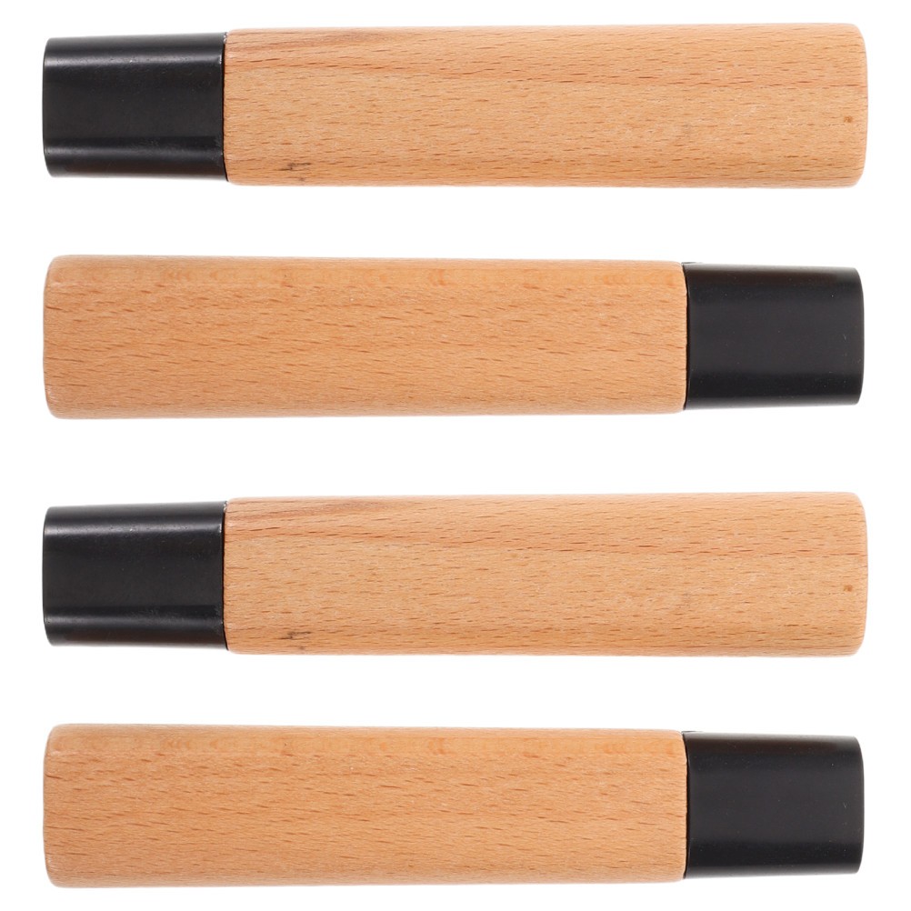  4PCS Japanese Nakiri Knife Wood Handle - 4.6 Inch Wooden Replacement Handles