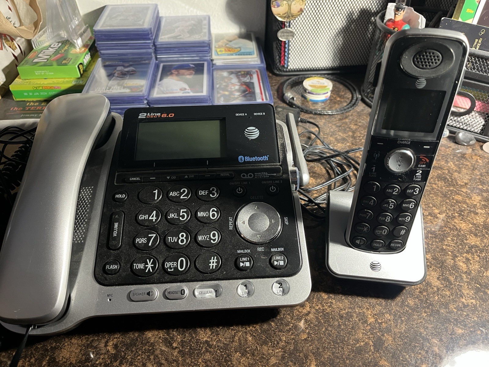 AT&T TL86109 2-Line DECT 6.0 Bluetooth Phone System w/ Cordless Handset & Base