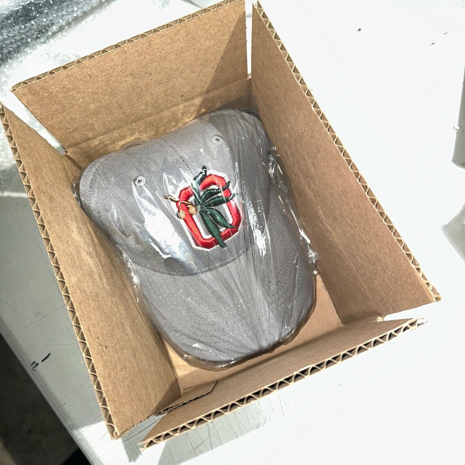 Walt Disney World w Mickey in Silver on Navy Blue Cotton Hat Cap Strap Buckle