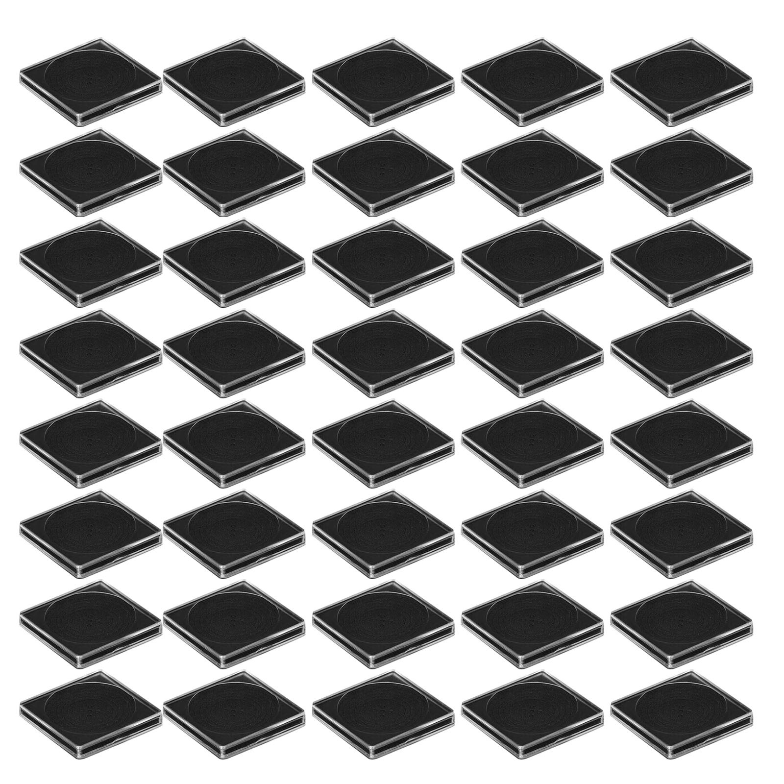 40pcs Coin Holder Capsules Case Clear Box for commemorative Storage Display