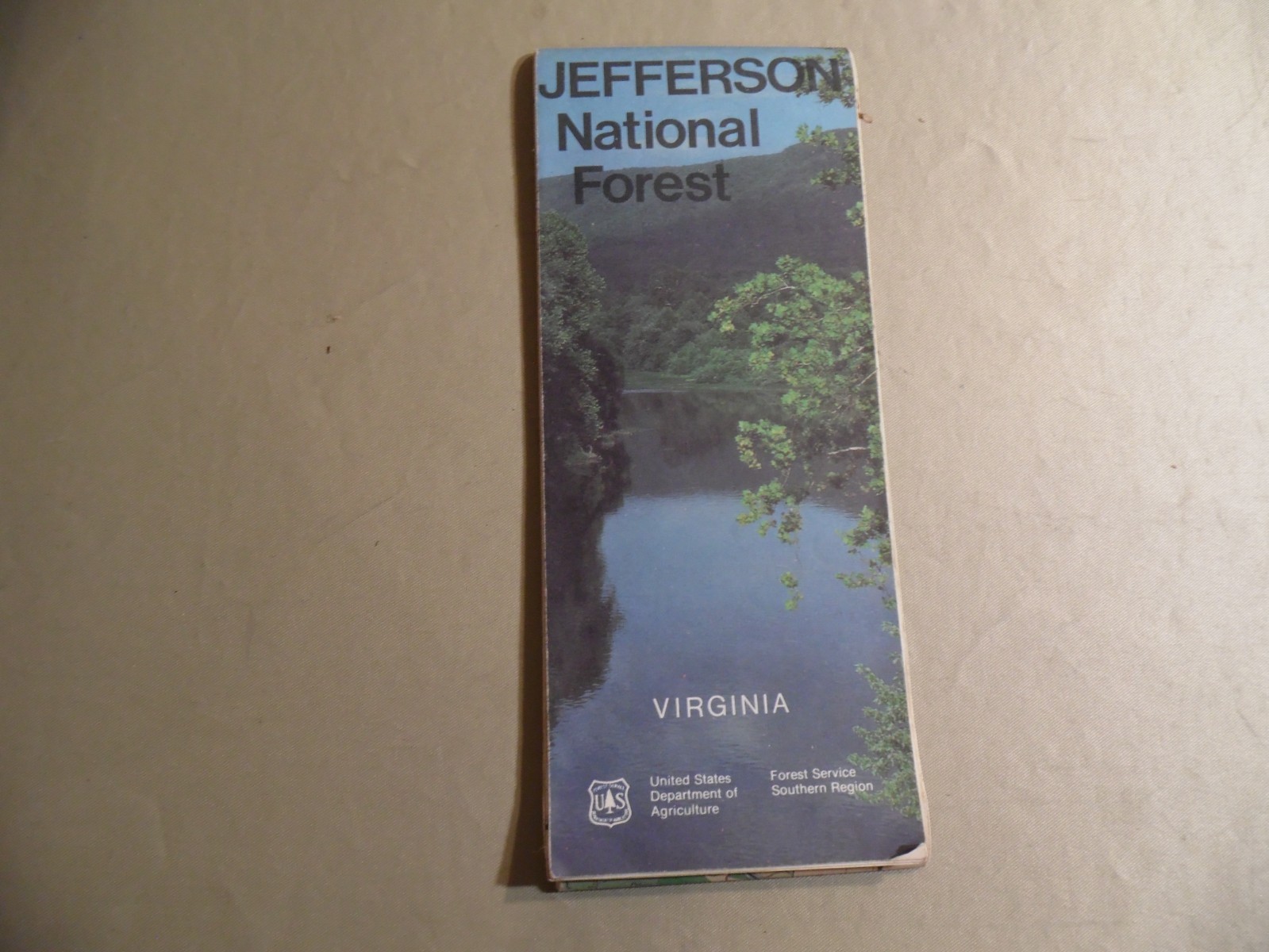 Jefferson National Forest Virginia Map / Circa 1983 / Free Domestic Shipping