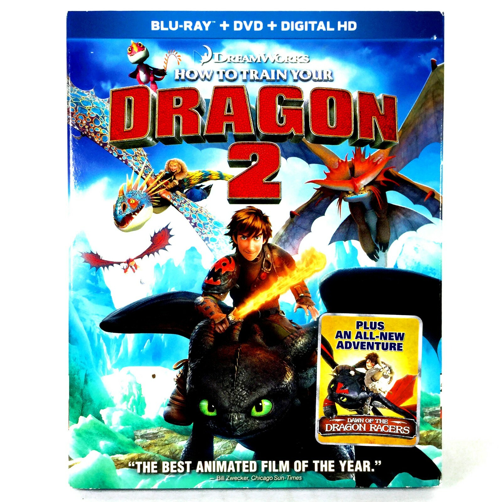 How To Train Your Dragon 2 (Blu-ray/DVD, 2014, Inc Digital) Like New w/ Slip !