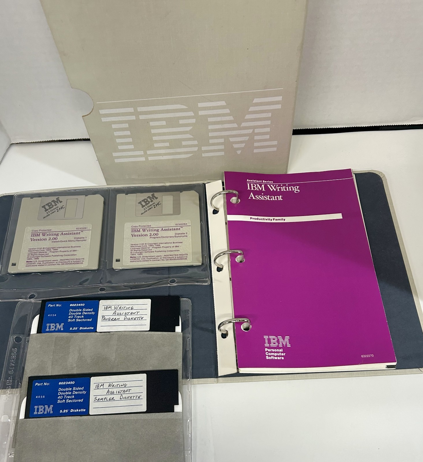 IBM Writing Assistant Vrs 2.0 Manual & Software