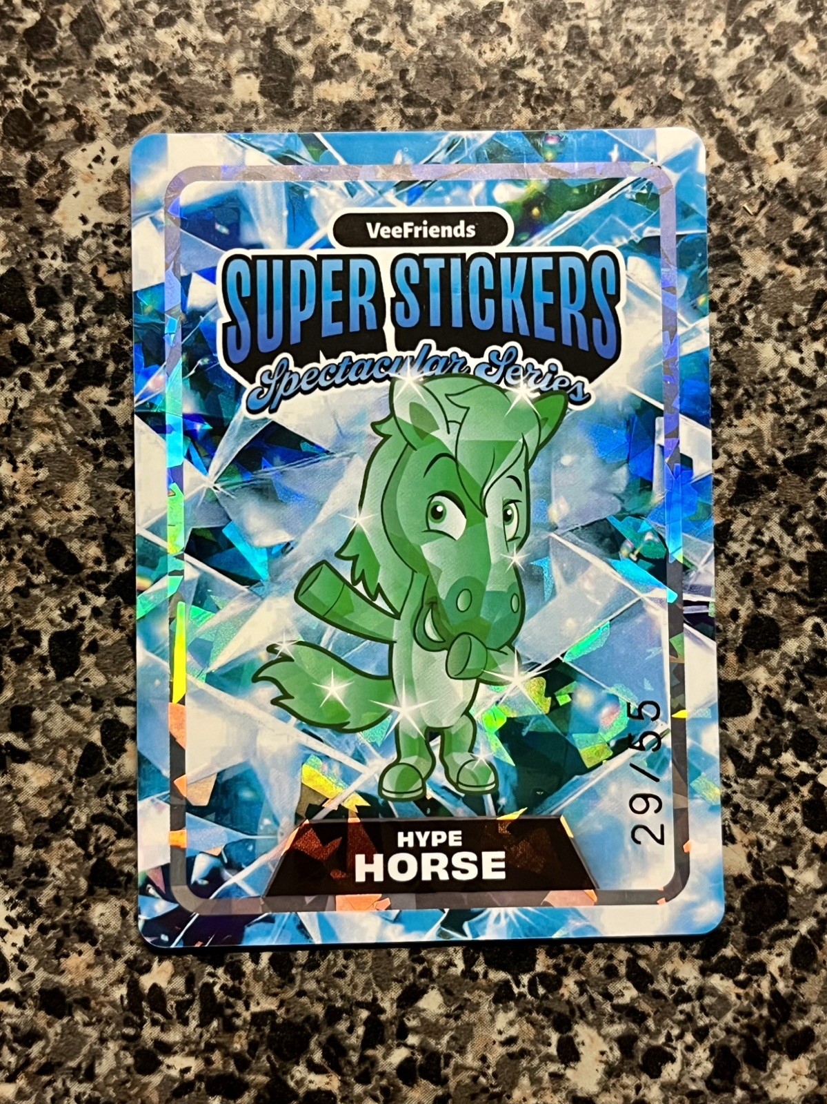 2026 VeeFriends Super Stickers Spectacular - Hype Horse Emerald Diamond #29/55